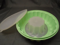 Vintage 70's  Mint Green Jello Salad Mold 3 Pc Set | Ozzy's Antiques, Collectibles & More