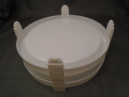 Vintage 70's White Divide-A-Rack 10" Pie Stackers- Set of 2 | Ozzy's Antiques, Collectibles & More