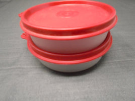 Vintage 80's Tupperware Snack /Storage Bowls W/Lids- Set of 2 | Ozzy's Antiques, Collectibles & More