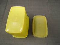 Vintage 60's Tupperware Rectangle Container- Yellow | Ozzy's Antiques, Collectibles & More