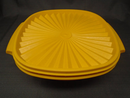 Vintage Tupperware Servalier Bowl W/Push Top Lid-Yellow | Ozzy's Antiques, Collectibles & More