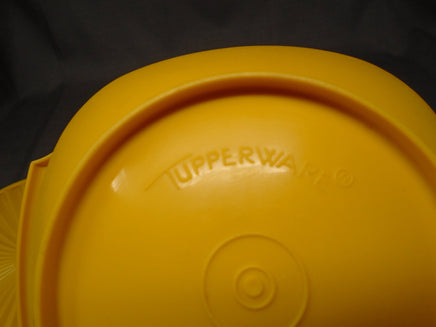 Vintage Tupperware Servalier Bowl W/Push Top Lid-Yellow | Ozzy's Antiques, Collectibles & More