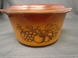 Rare Vintage 80's Pyrex Old Orchard 1Qt. Casserole Dish W/Lid #473 | Ozzy's Antiques, Collectibles & More