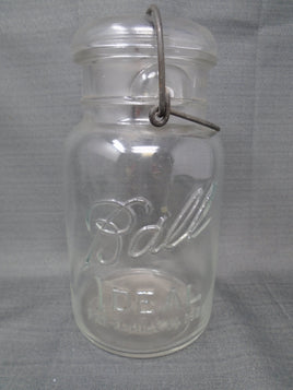 Vintage Clear Ball Ideal Jar #2 With Lid Pint -Pat. July 14, 1908 | Ozzy's Antiques, Collectibles & More