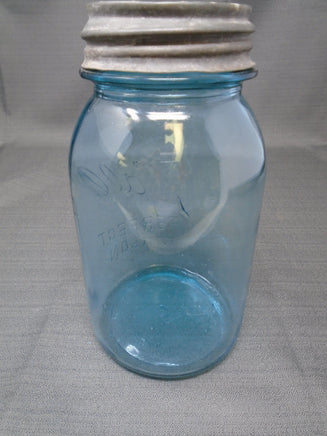Vintage Blue Ball Perfect Mason #5 With Zinc Lid | Ozzy's Antiques, Collectibles & More
