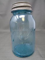 Vintage Blue Ball Perfect Mason #5 With Zinc Lid | Ozzy's Antiques, Collectibles & More