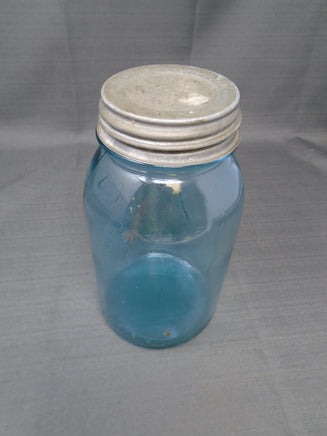 Vintage Blue Ball Perfect Mason Jar With Zinc Lid #1 | Ozzy's Antiques, Collectibles & More