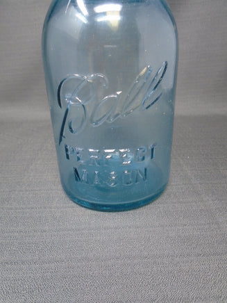 Vintage Blue Ball Perfect Mason Jar With Zinc Lid #1 | Ozzy's Antiques, Collectibles & More