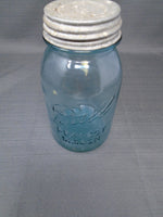 Vintage Blue Ball Perfect Mason Jar With Zinc Lid #7 | Ozzy's Antiques, Collectibles & More