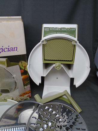 Vintage 1970s Popeil's Kitchen Magician Food Cutter Slicer Shredder Original Box | Ozzy's Antiques, Collectibles & More
