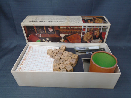 Vintage 1971 Scrabble Sentence Cube Game By Selchow & Righter | Ozzy's Antiques, Collectibles & More