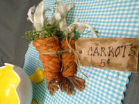 Easter Carrots, Rope Carrots, Orange Carrots for trays and decor | Ozzy's Antiques, Collectibles & More
