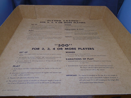 VIntage 1969 Flying Casino Game -Indoor/Outdoor Fun By Continental Promotions Co | Ozzy's Antiques, Collectibles & More