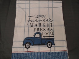 Blue Truck with Farmers Market Print | Ozzy's Antiques, Collectibles & More
