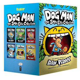 Dog Man: The Supa Epic Collection: From the Creator of Captain Underpants (Dog Man #1-6 Box Set) Hardcover | Ozzy's Antiques, Collectibles & More
