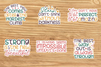 Inspirational Sticker Sheet-12 Stickers | Ozzy's Antiques, Collectibles & More