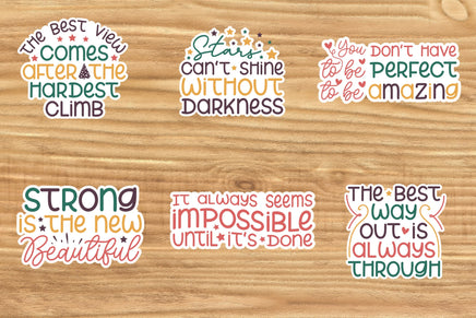 Inspirational Sticker Sheet-12 Stickers | Ozzy's Antiques, Collectibles & More