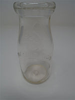 1930's Mass T Seal 1/2 Pint Glass Milk Bottle | Ozzy's Antiques, Collectibles & More