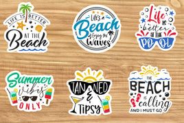 Summer Sticker Sheet-12 Stickers | Ozzy's Antiques, Collectibles & More
