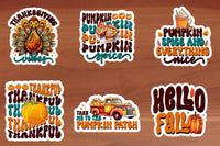 Thanksgiving Retro Sticker Sheet-12 Stickers | Ozzy's Antiques, Collectibles & More