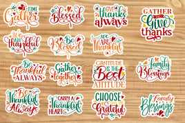 Thanksgiving Sticker Sheet-15 Stickers | Ozzy's Antiques, Collectibles & More