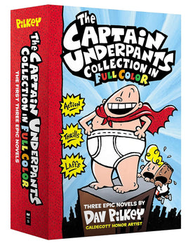 The Captain Underpants Color Collection (Captain Underpants #1-3 Boxed Set) Hardcover | Ozzy's Antiques, Collectibles & More