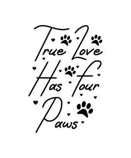 True Love Has Four Paws Sticker