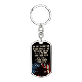 In The Darkest Hour.... Dog Tag Keychain | Ozzy's Antiques, Collectibles & More