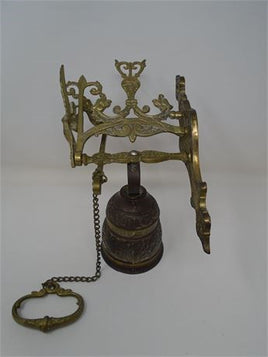 Vintage Bronze Bell-Relief of an Angel, Animals, Geometric shapes & Text | Ozzy's Antiques, Collectibles & More