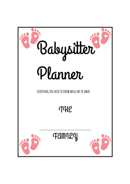 Babysitter Planner | Ozzy's Antiques, Collectibles & More