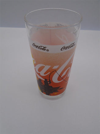Coca Cola Fishing Scene Tall Glass | Ozzy's Antiques, Collectibles & More