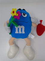 M & M Blue Holding Flowers 12 1/2" Plush W/Tags | Ozzy's Antiques, Collectibles & More