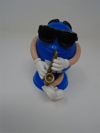 Blue M & M Saxaphone Player 4" | Ozzy's Antiques, Collectibles & More
