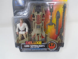 Star Wars  Deluxe Luke Skywalker Desert Sport Skiff W/ Blasting Rocket Launcher Rapid Deploy Wings - Rebel Alliance | Ozzy's Antiques, Collectibles & More