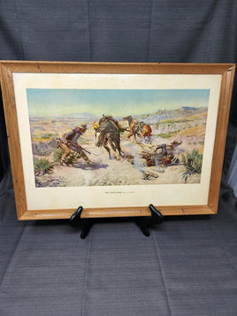 Vintage 1907 The Clinch Ring By C.M. Russell Western Picture | Ozzy's Antiques, Collectibles & More