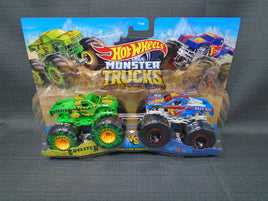 Hot Wheels Monster Trucks Demolition Doubles Gunster VS. Race Ace | Ozzy's Antiques, Collectibles & More