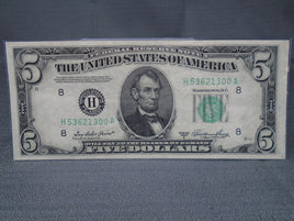 1950-A Series Five Dollar Federal Reserve Note-Uncirculated | Ozzy's Antiques, Collectibles & More