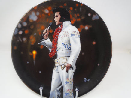 Elvis Presley  "Aloha From Hawaii" Collector Plate #9247E- Delphi 1991 | Ozzy's Antiques, Collectibles & More