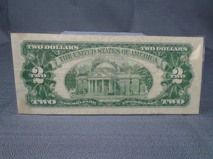 1963 United States Jefferson Two Dollar Bill Red Seal | Ozzy's Antiques, Collectibles & More