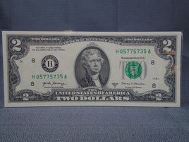 2017-A $2 Federal Reserve Note Uncirculated | Ozzy's Antiques, Collectibles & More