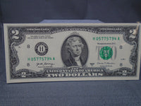 2017-A $2 Federal Reserve Note Uncirculated | Ozzy's Antiques, Collectibles & More