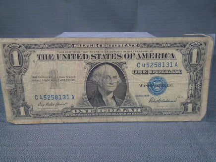 1957 United States One Dollar Silver Certificate Blue Seal | Ozzy's Antiques, Collectibles & More