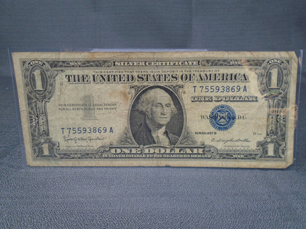 1957B United States One Dollar Silver Certificate Blue Seal | Ozzy's Antiques, Collectibles & More