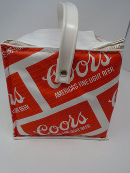 Vintage Soft Side Coor's Red & White Insulated Cooler Bag | Ozzy's Antiques, Collectibles & More