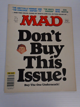 Vintage MAD Magazine April 1980 No 214 | Ozzy's Antiques, Collectibles & More