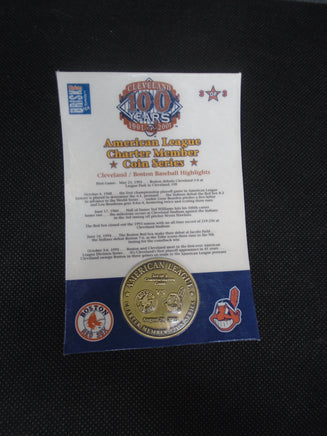 American League Charter Member Coin Cleveland Indians 3 of 3 Boston Red Sox | Ozzy's Antiques, Collectibles & More