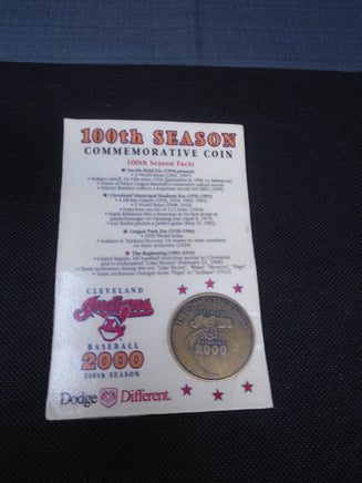 Cleveland Indians 100th Season Commemorative Coin 2000 | Ozzy's Antiques, Collectibles & More