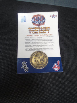 American League Charter Member Coin Cleveland Indians 2 of 3 White Sox