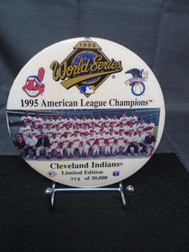 1995 American League Champions Cleveland Indians Large 6" pinback button