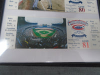 1993 Cleveland Indians Final Series Municipal Stadium Tickets In 8 x 10 Frame | Ozzy's Antiques, Collectibles & More